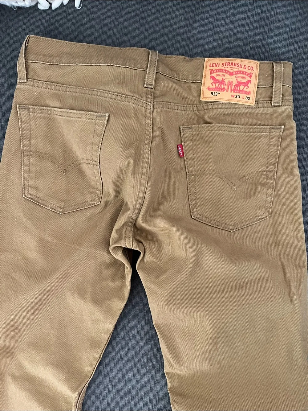 Levi's 513 Slim Straight Men's Jeans in Khaki Brown 30W 32L